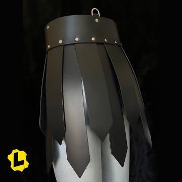 Black Leather Trojan Kilt